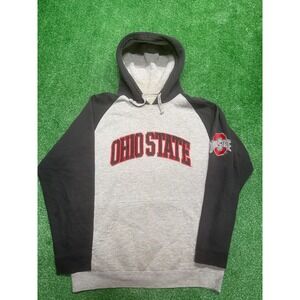 Men's size L THE Ohio State University, gray black sweatshirt hoodie